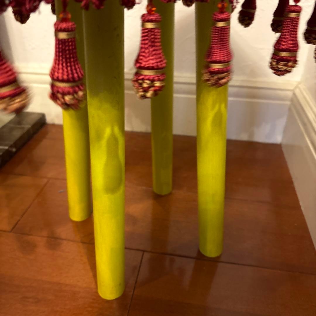 スツール　完成品　タッセルつき