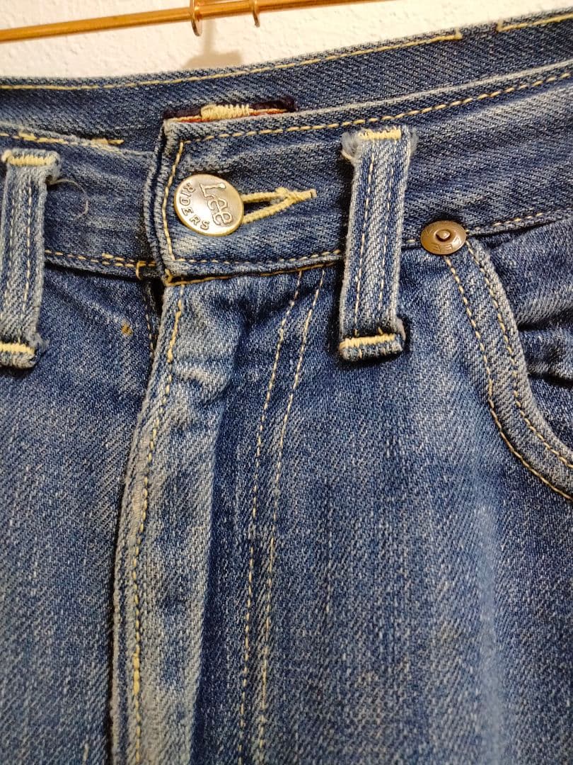 LEE 341Z センター赤タグ　50s 片耳　色濃い目　革パッチ　ライトオンス