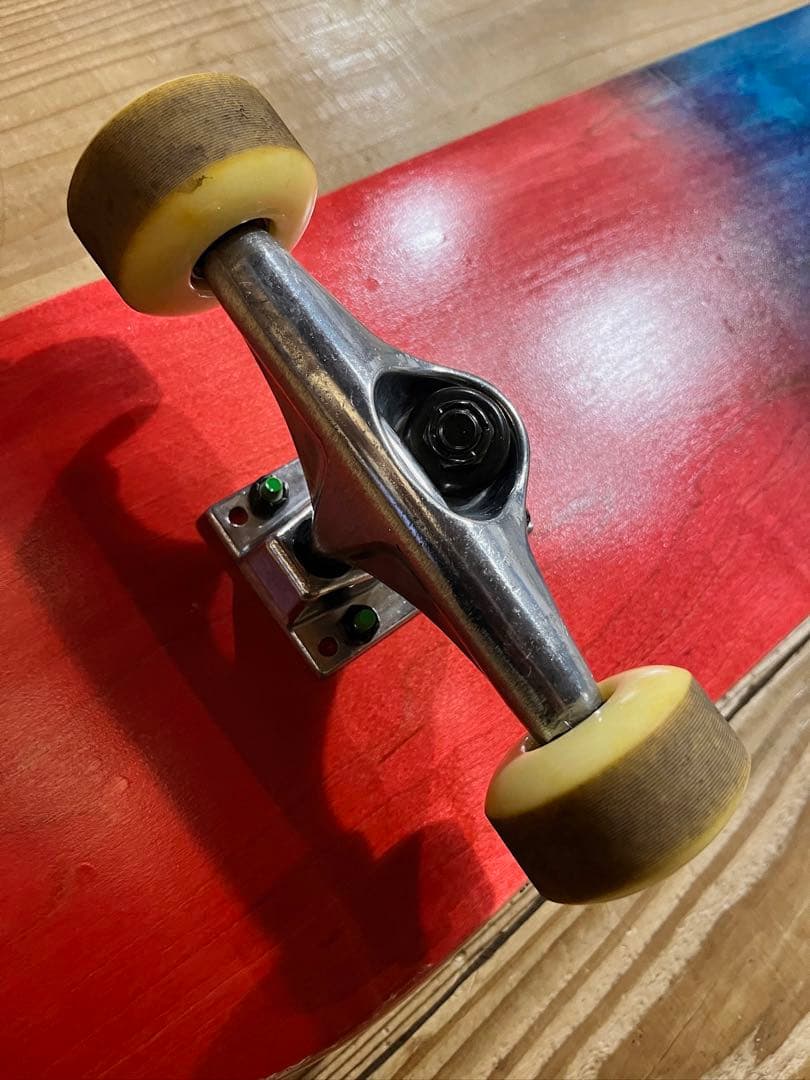 グラデーションスケートボード（青赤）コンプリート