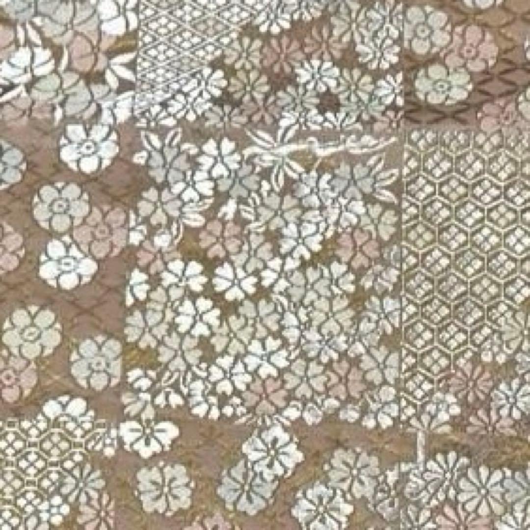 table runner 「松風」　帯リメイク　正絹 西陣織　長尺