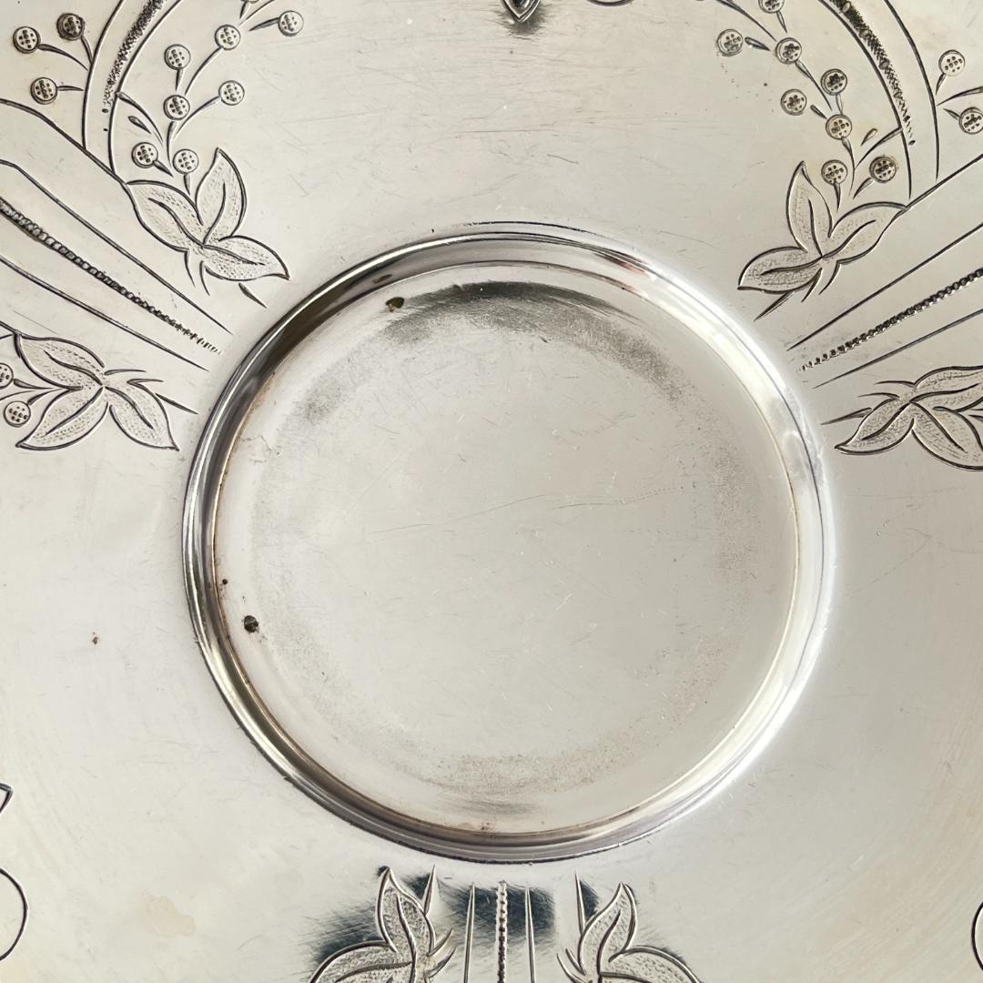 【仏蘭西】アールヌーボー カップ＆ソーサー 【シルバープレート】