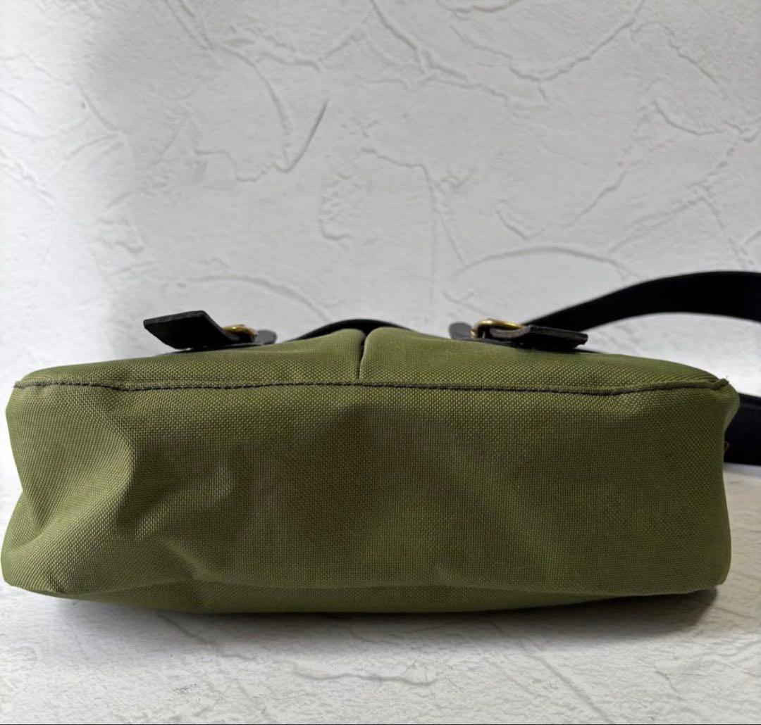 クオリティーガンスリップス オリーブグリーン キャンバス ショルダーバッグ