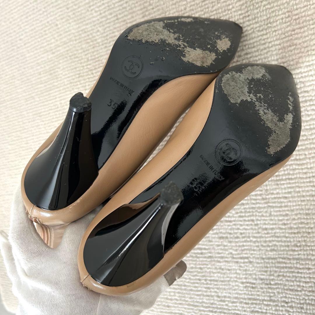 CHANEL シャネル ショートブーツ ココマーク バイカラー 22cm 35