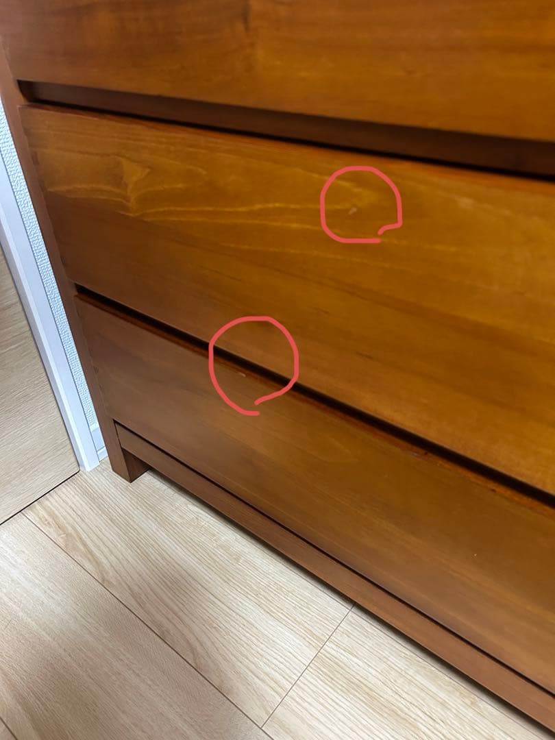 SCANTEAK チェスト 5段