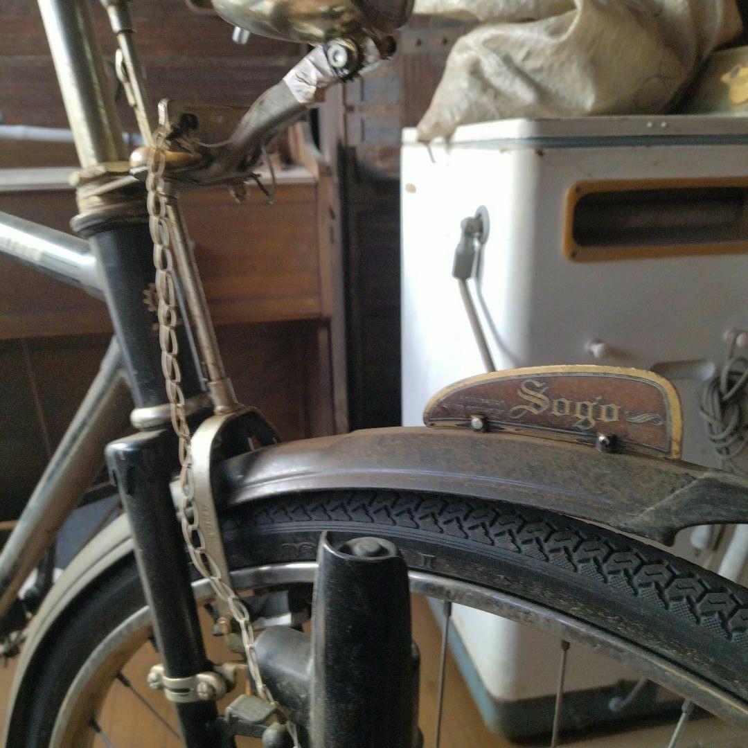 レトロ自転車　要タイヤ交換　サビあり