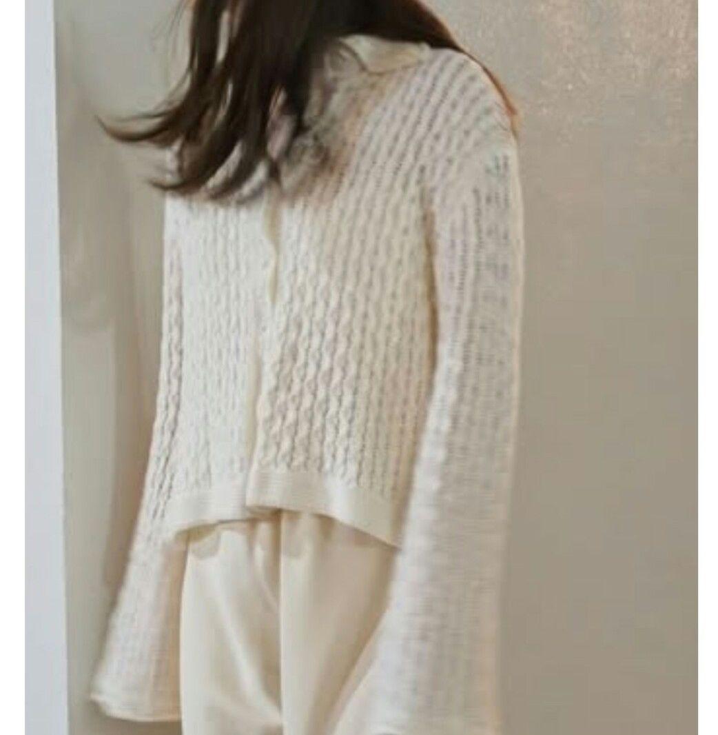 マチャット　クロシェカーディガン　ブラック