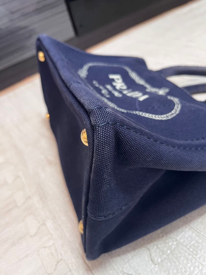 PRADA ネイビー カナパ　保存袋付き