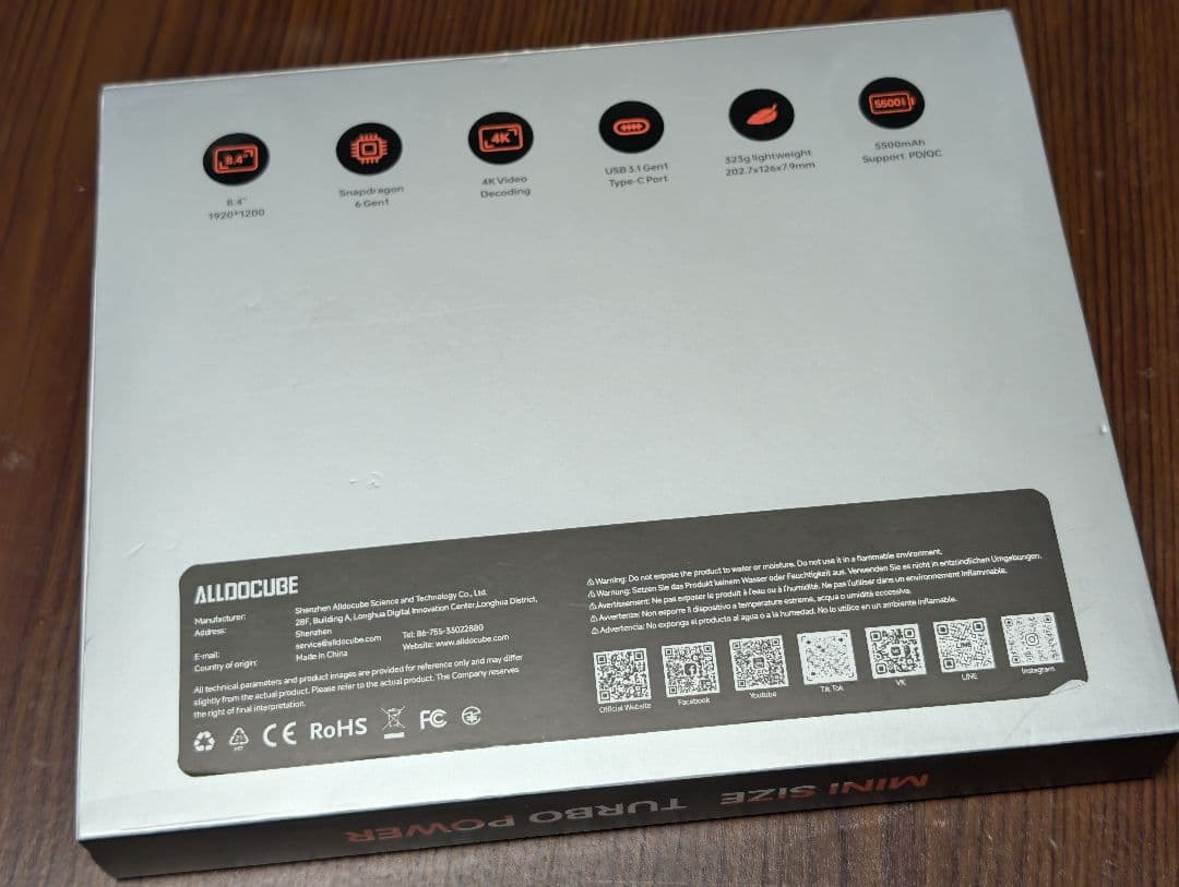 【中古美品】ALLDOCUBE: iPlay60 mini Turbo