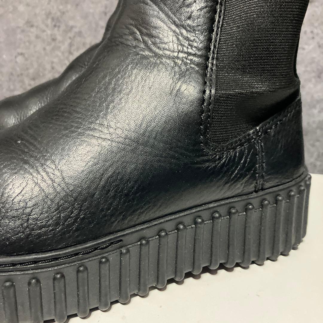 クラークス　トーヒルメープル　サイドゴアブーツ　ブラック　23.0