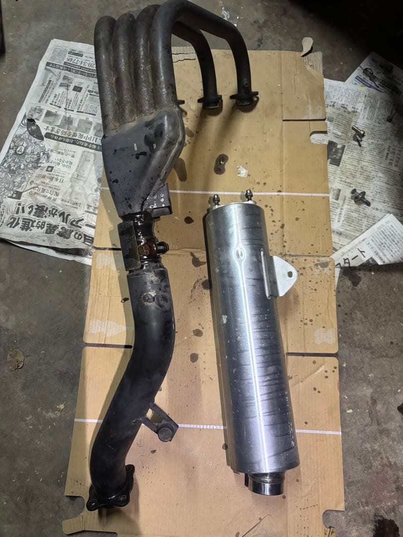 スズキ　後期インパルス400 純正マフラー　平成20年　GK7CA