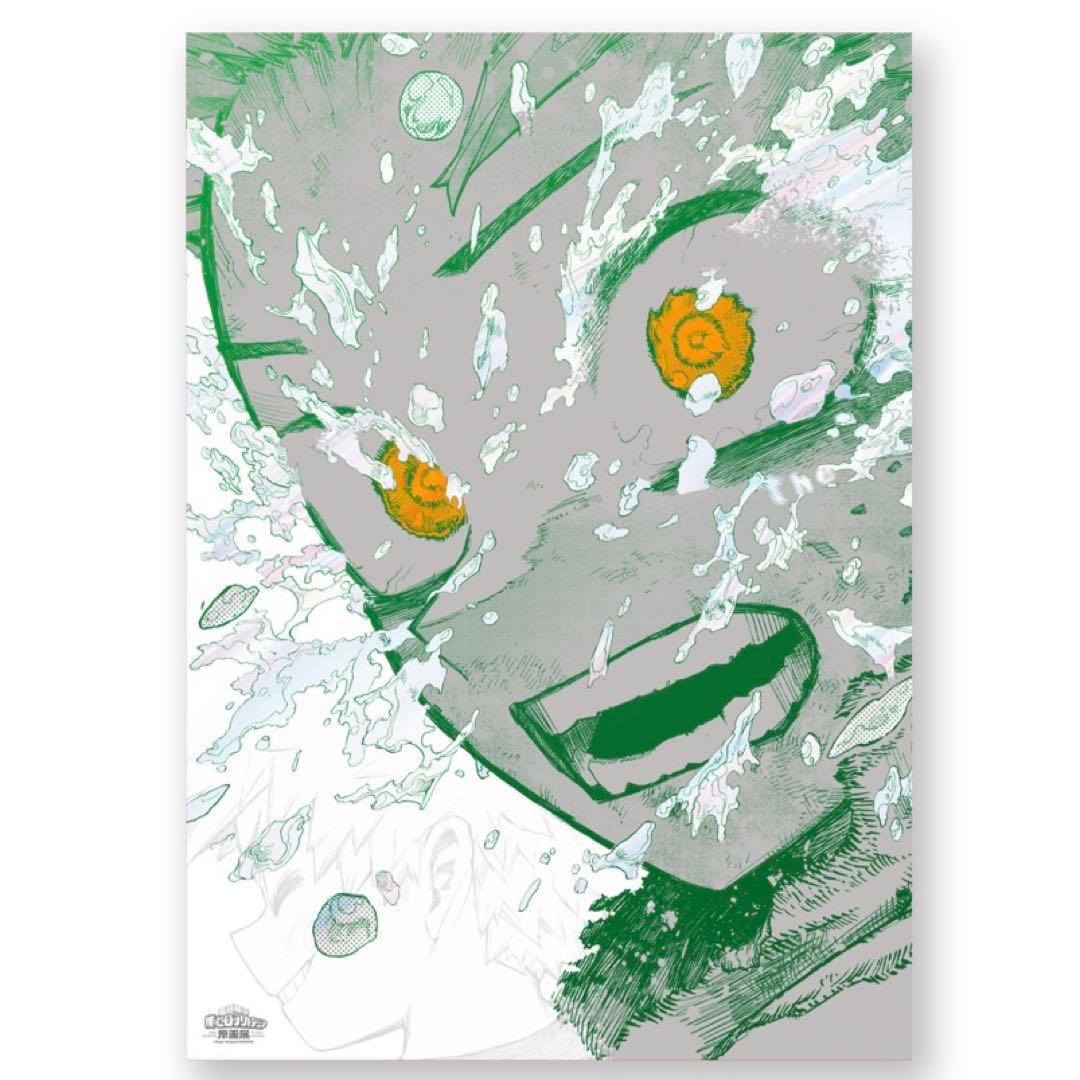 ヒロアカ 原画展 A2アートポスター ２枚セット 緑谷出久 爆豪勝己