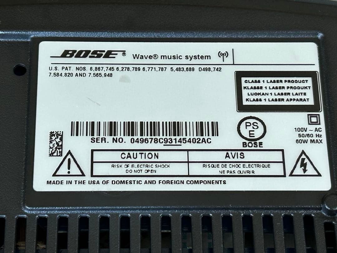 BOSE WAVE MUSIC SYSTEM 動作品