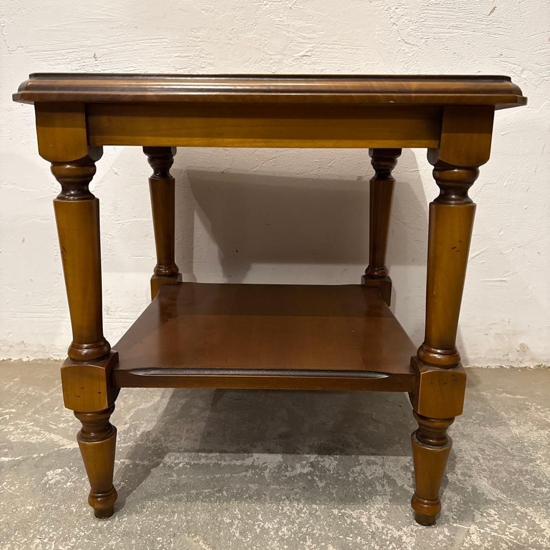 年末年始saleヴィンテージ　木製サイドテーブル　スクエア　2