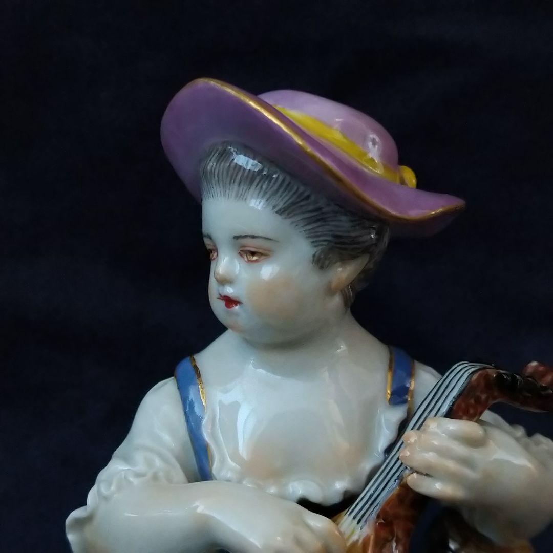 りんごミカン✤マイセン(Meissen)フィギュリン『リュートを弾く少女』