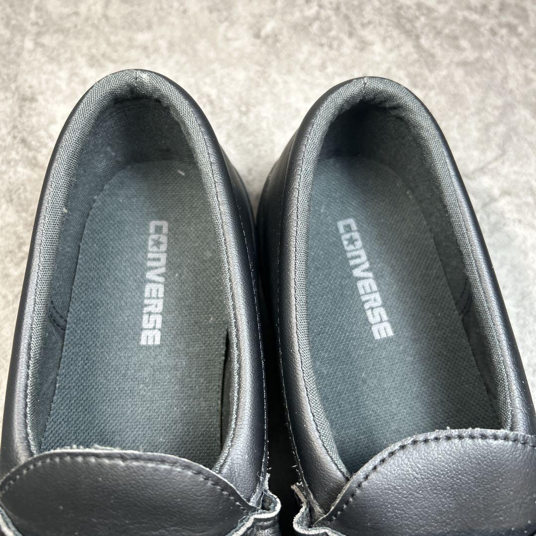 ほぼ新品【CONVERSE ALL STAR】チャンクローファー/厚底/完売/黒