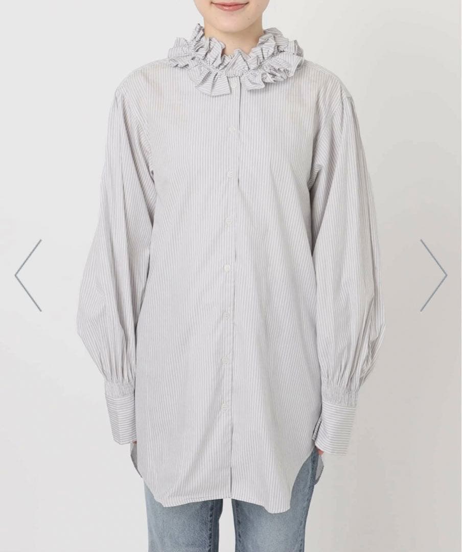 crinkle crinkle crinkle 別注　フリルカラーシャツ