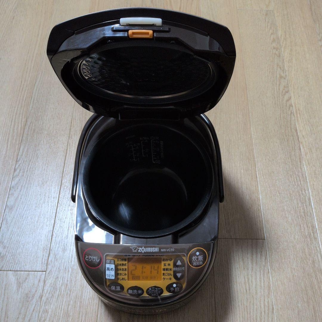 美品 象印 極め炊き NW‑VD10‑BA 5.5合炊き炊飯器・ブラック