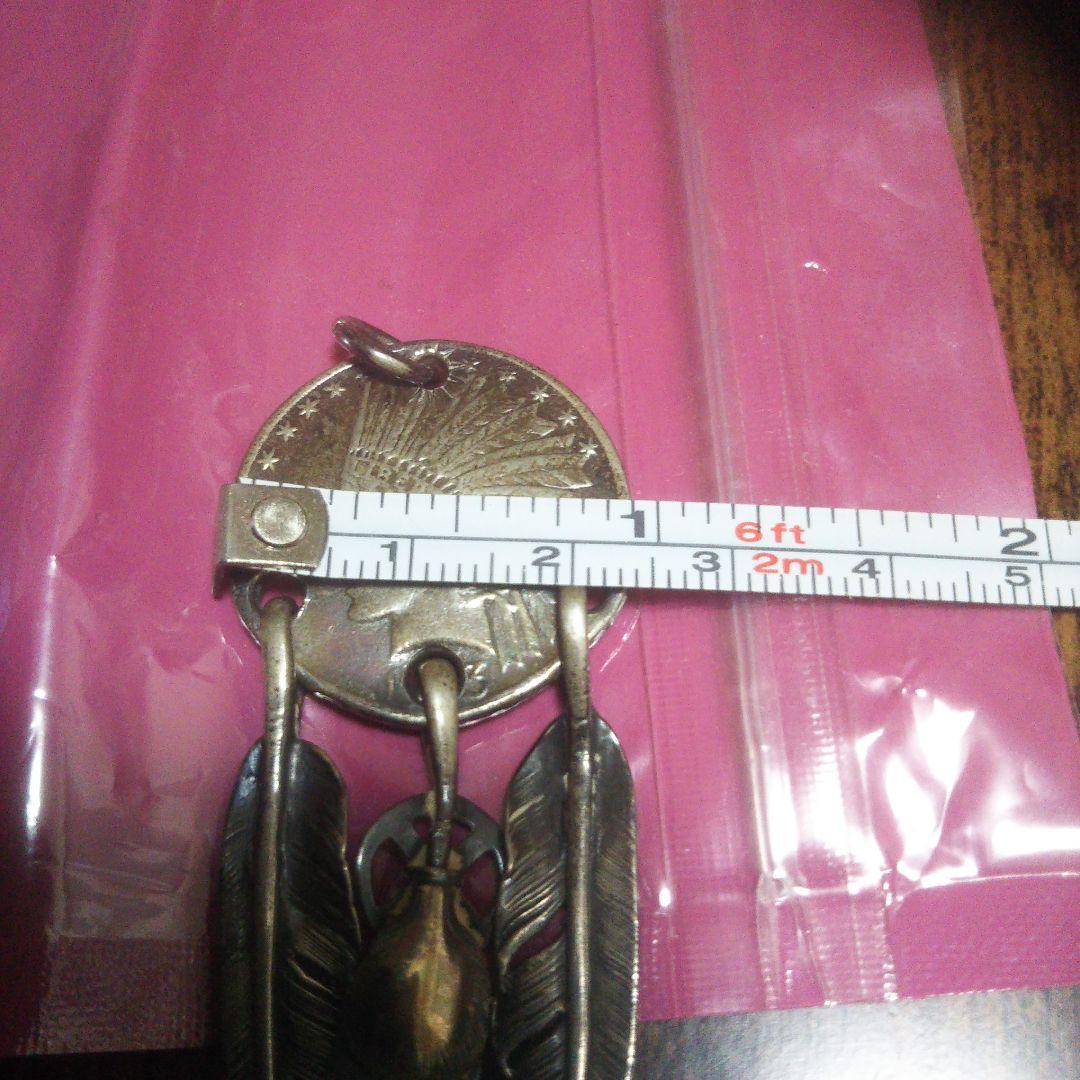 インディアンヘッドデザイン ペンダント 3点吊り フェザー