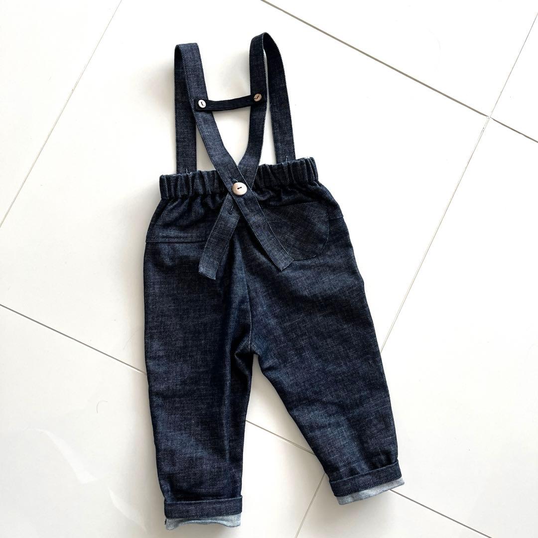 【Hello Lupo】Denim Blueサロペット2-3y