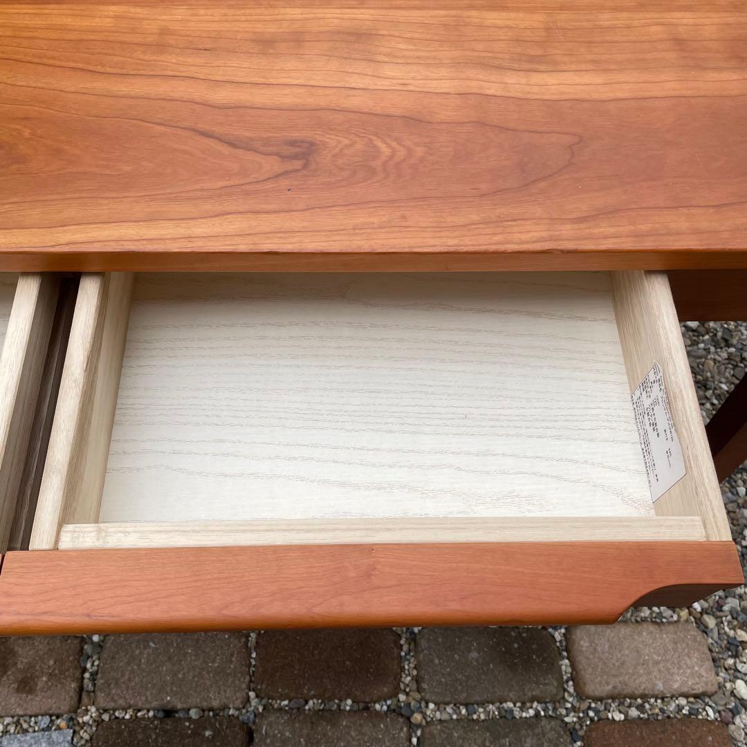 Dinos Blossomブロッサムチェリー天然木北欧風デスク 幅120cm