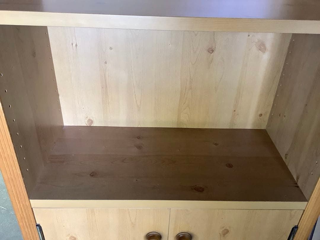 カントリー本箱 木製本棚 カントリー家具 カップボード カントリー調 B&W