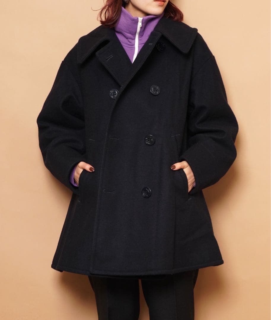 ジャケット・アウター THE SHINZONE /FLARE PEA COAT /NAVY /34