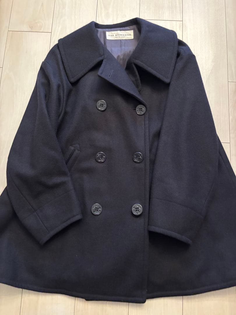 ジャケット・アウター THE SHINZONE /FLARE PEA COAT /NAVY /34