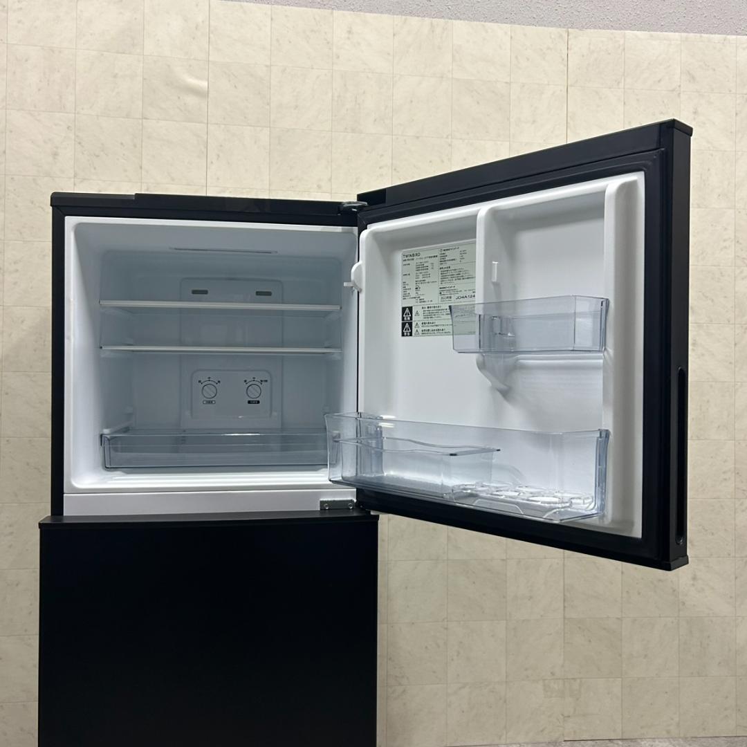 全国送料無料！ツインバード HR-F915 146L 2ドア冷凍冷蔵庫 右開き