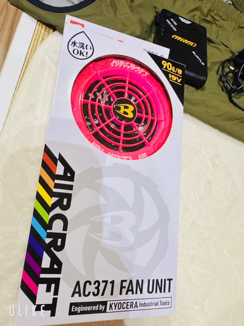 BURTLE AIRCRAFT 空調服 限定色！ピンクファン バッテリー17V