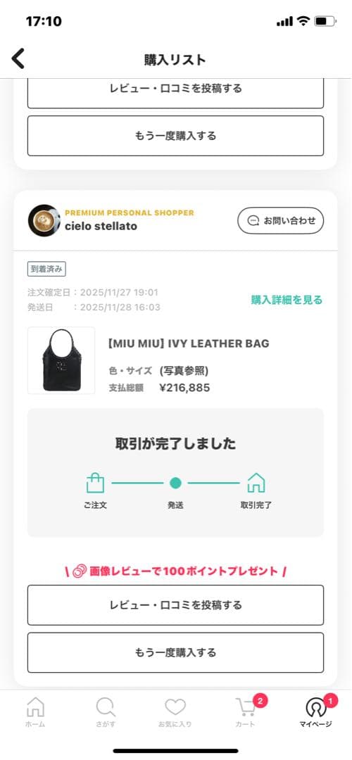 miu miuアイビー