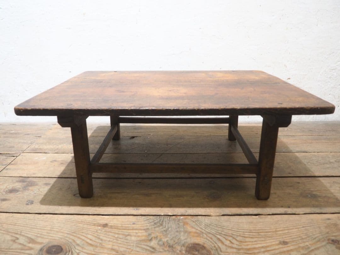 1258 アンティーク　文机　ローテーブル　座卓　ちゃぶ台　古家具　昭和レトロ