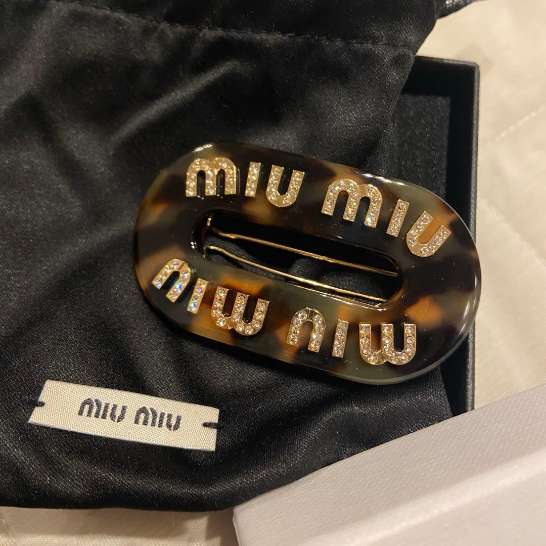 MIU MIU バレッタ べっ甲柄