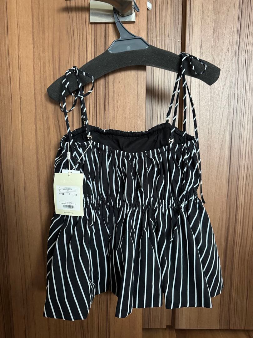 【新品】searoomlynn フロッキーStripe Ribbonビスチェ