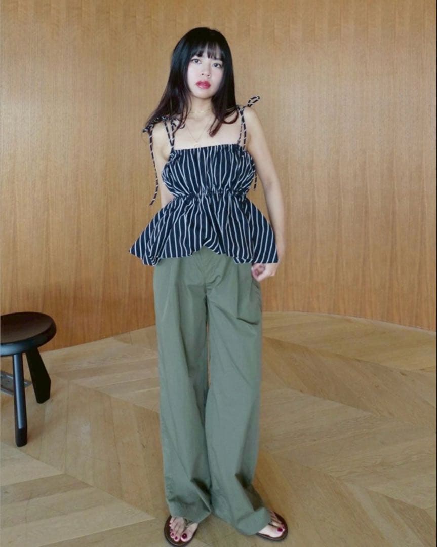 【新品】searoomlynn フロッキーStripe Ribbonビスチェ