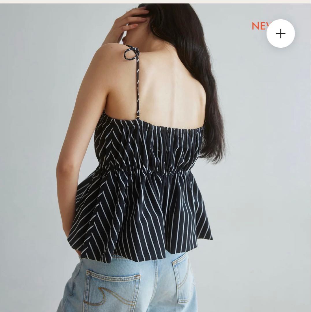 【新品】searoomlynn フロッキーStripe Ribbonビスチェ