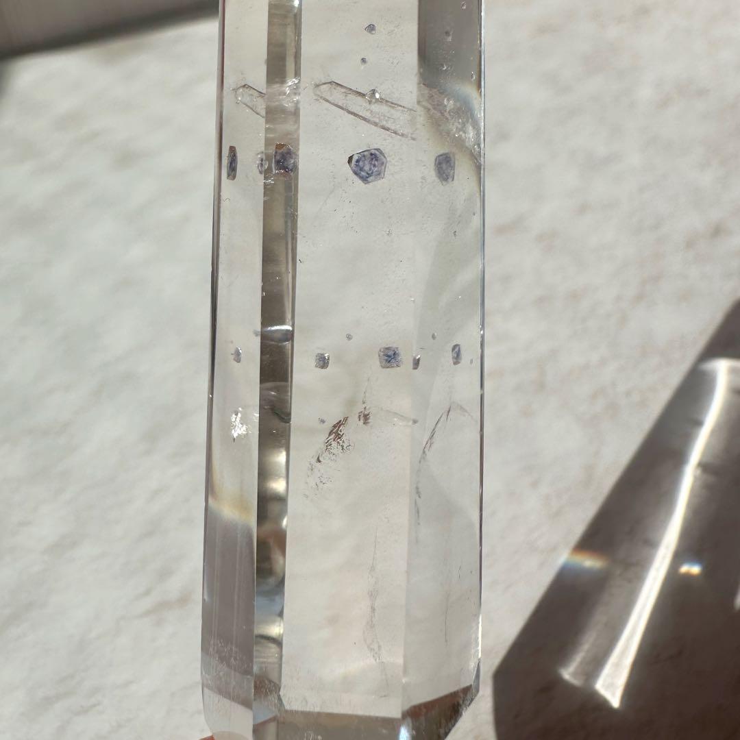 フローライトインクォーツ　クォーツインクォーツ　タワー　ポリッシュ