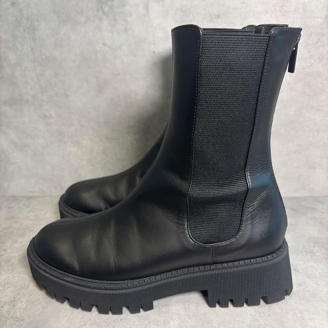 未使用級 Whim Gazette THE PAUSE レザーサイドゴアブーツ