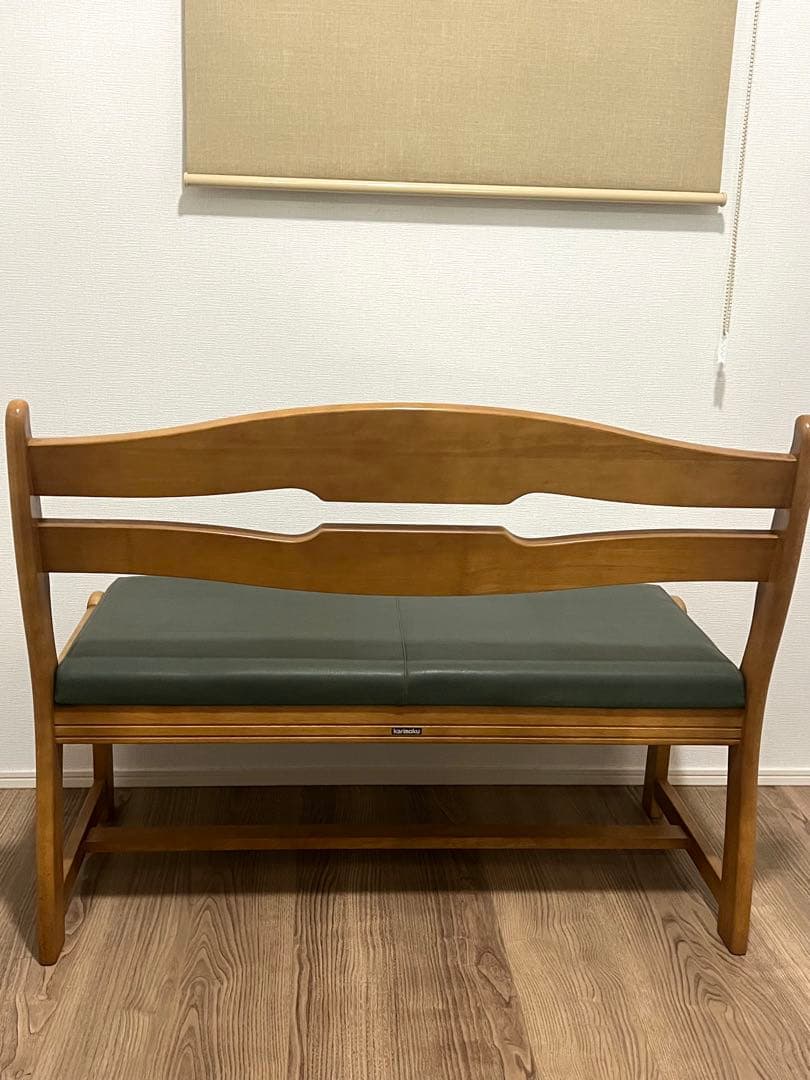 期間限定値下げ！カリモク 木製ベンチ RUSTICシリーズ 2人掛け