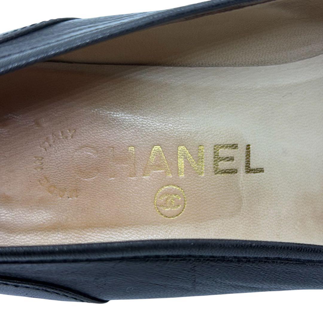 美品　CHANEL ターンロック　ローファー