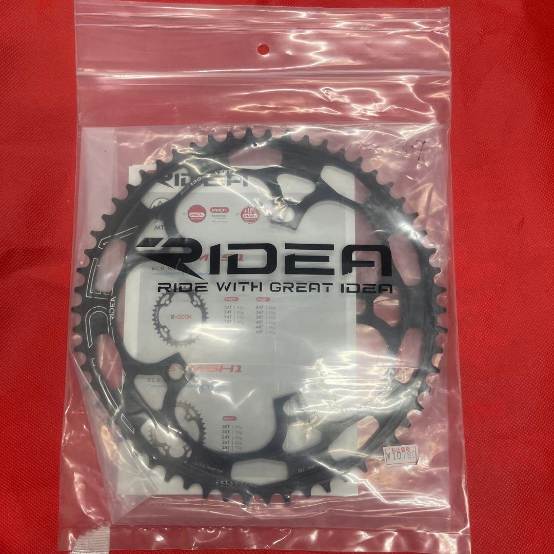 RIDEA チェーンリング58T シングル ナローワイド形状、小径車のカスタムに