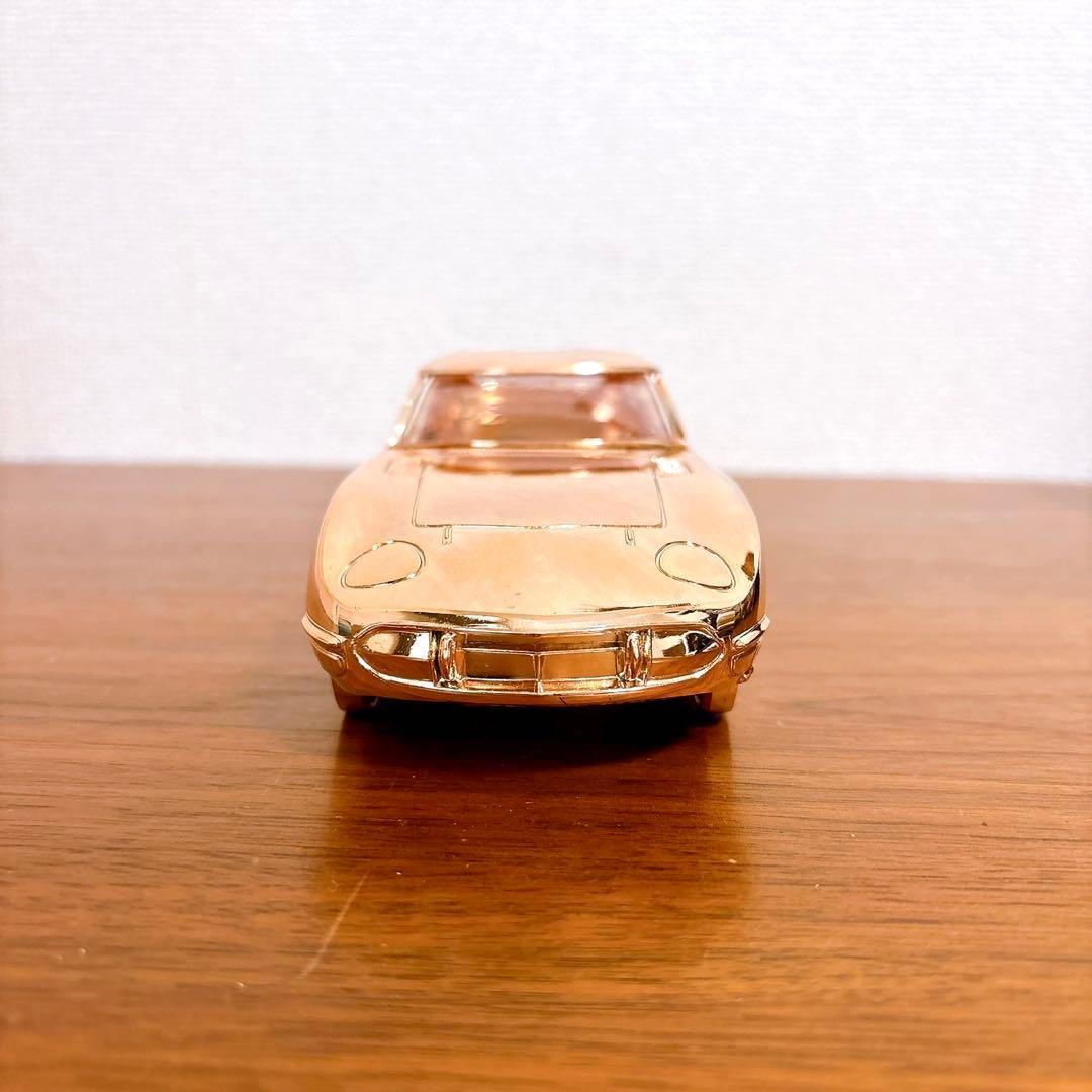 未使用保管品 TOYOTA トヨタ2000GT ミニカー型ケース ピンクゴールド
