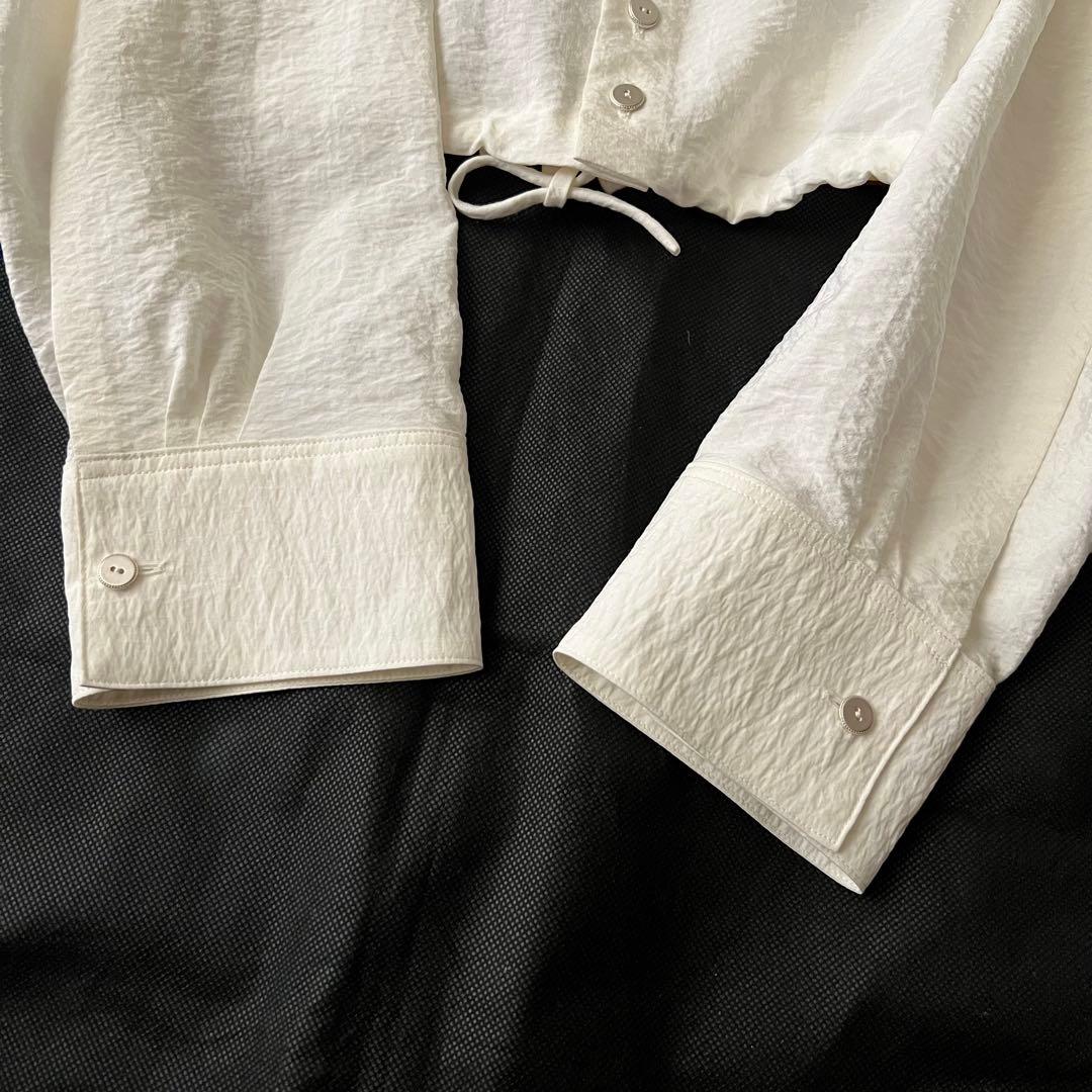 未使用タグ付 IRENISA イレニサ 長袖シャツ ブラウス 白 2025年製