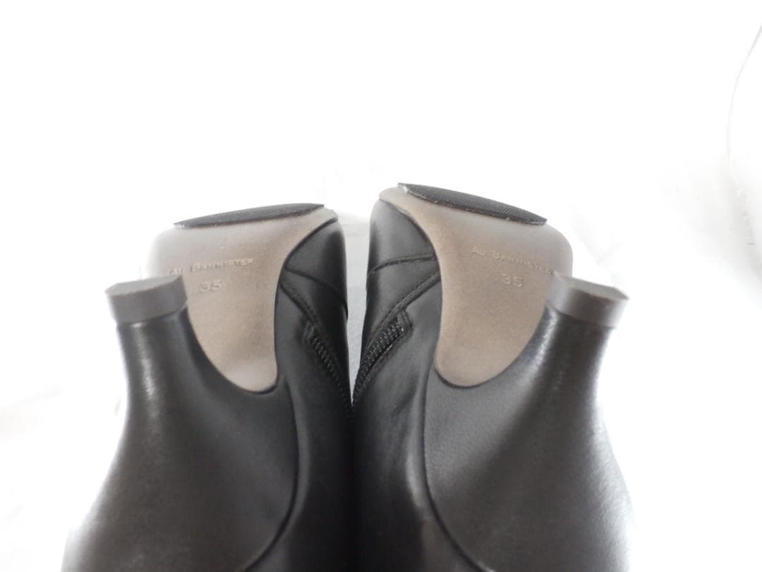 AU BANNISTER★本革ショートブーツ★35★22.5★試着のみ★ランクN