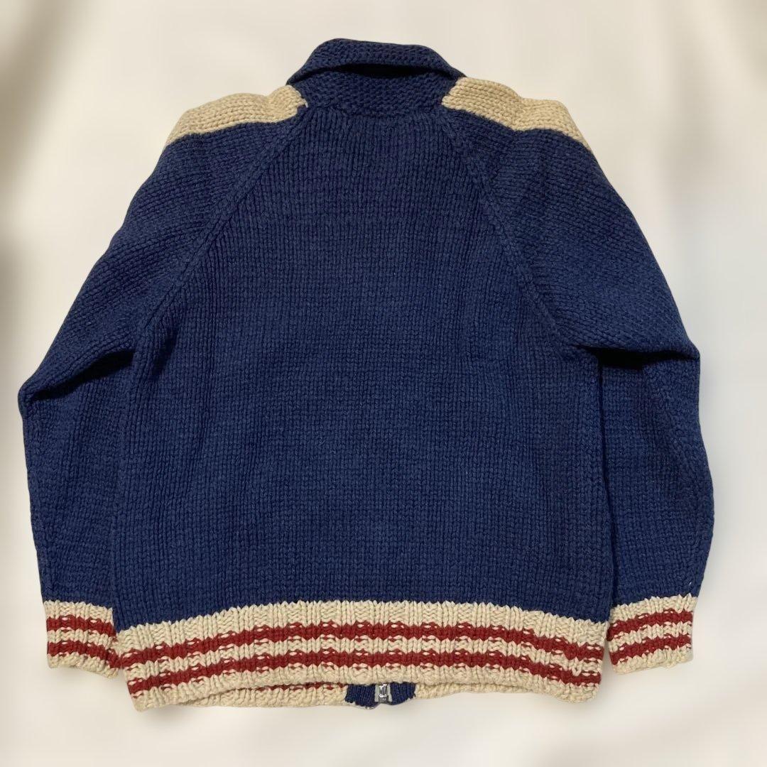 CHAPS RALPH LAUREN ジップアップニットセーター　Ｌサイズ