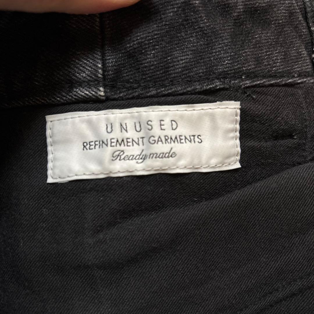 パンツ UNUSED / rebuild black denim pants