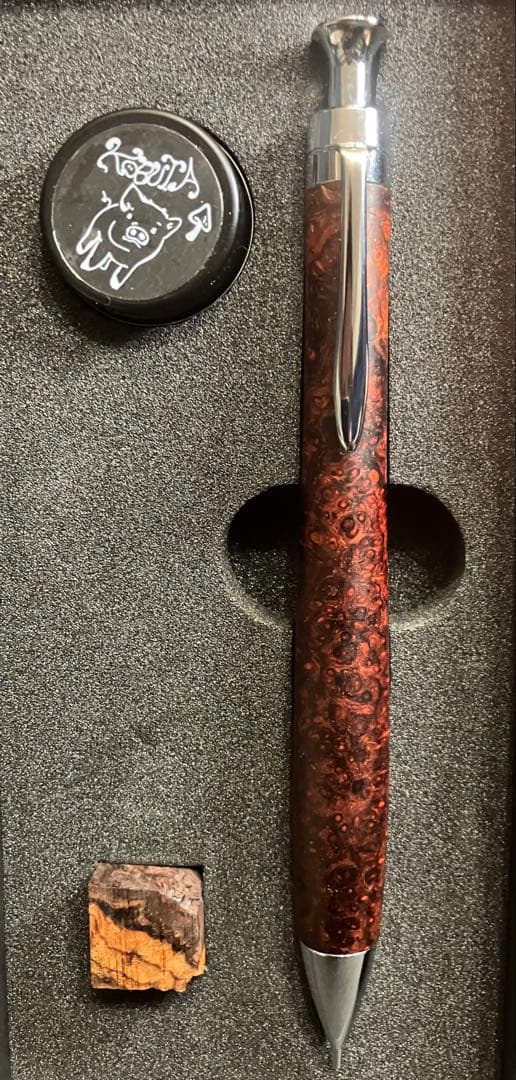 こぶた工房 ホンジュラスローズウッド瘤極上+グロテスク シャープペンシル