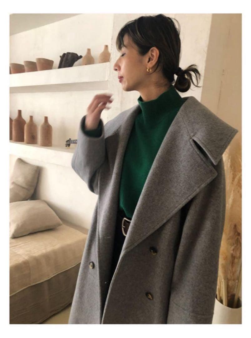 半額以下！BLACK BY MOUSSY big collar coat コート