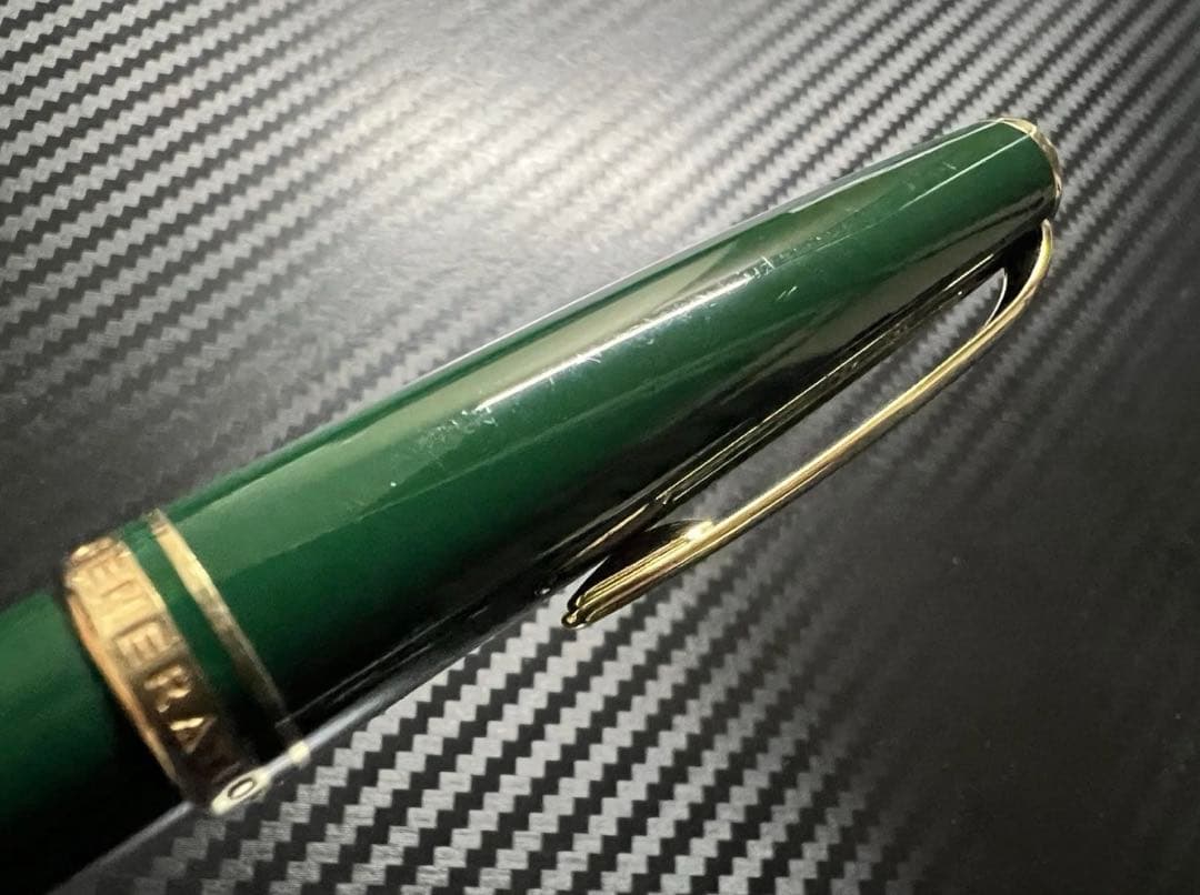 極美品 モンブラン ジェネレーション 万年筆 オリーブグリーン F 細字