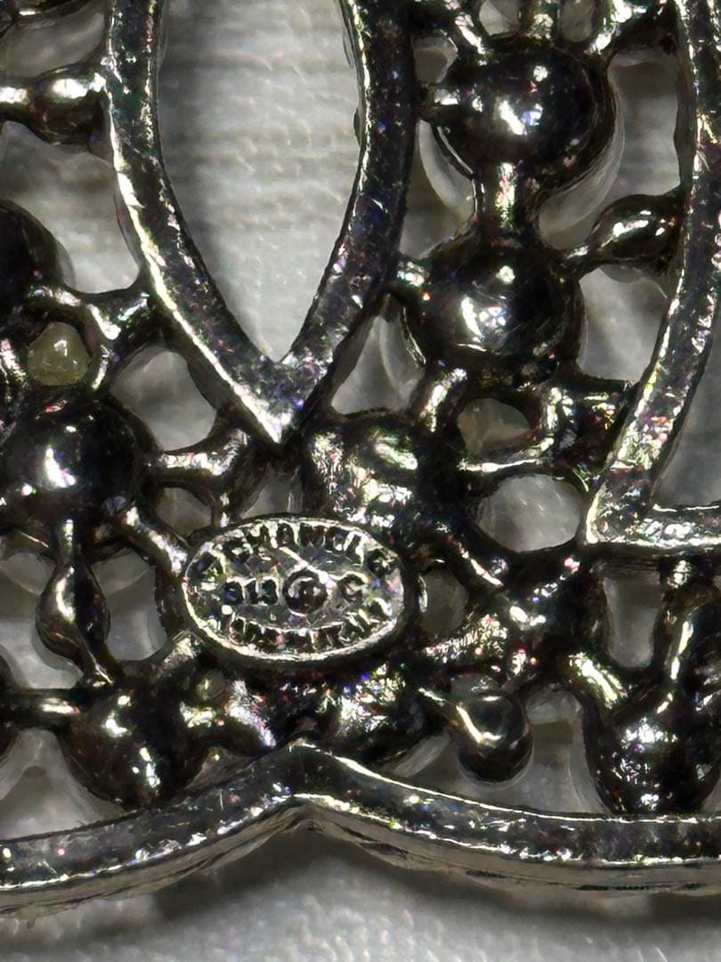 レア　CHANEL ヴィンテージブローチ　フェイクパール　アクセサリー