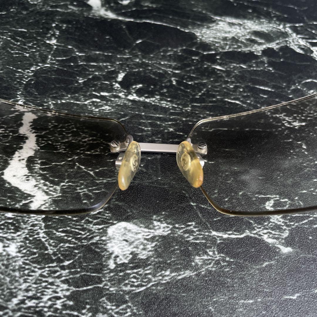 シャネル サングラス ココマーク リムレス グラデーション クリア　y2k